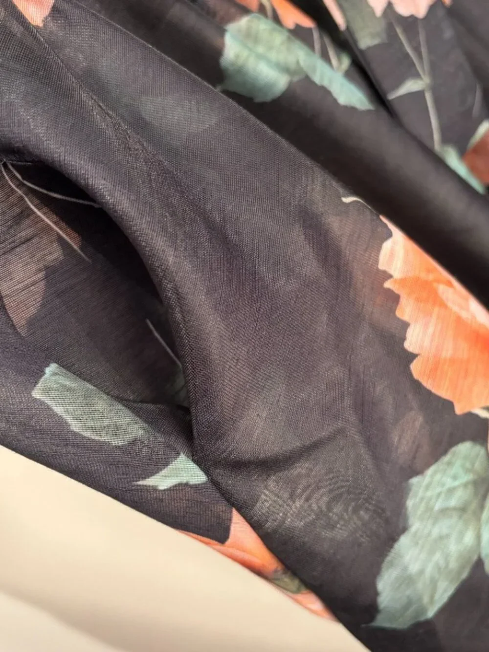 Zimmermann Dark Floral Print Corset Style Spaghetti Strap Dress - Picture 4 of 7